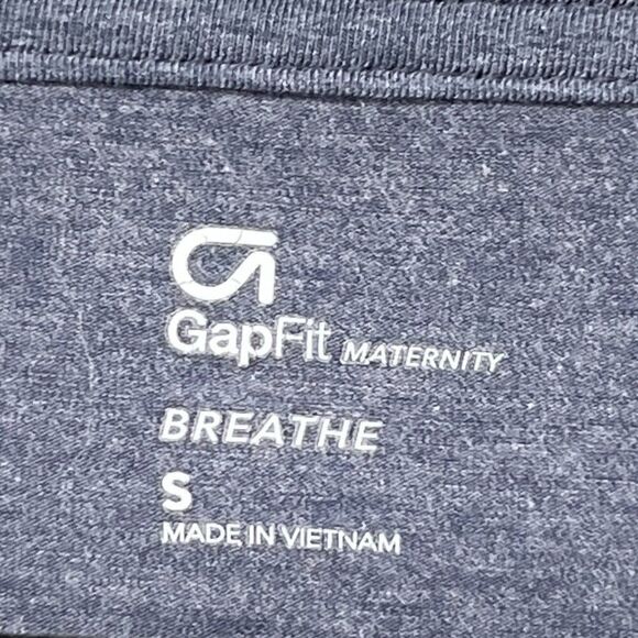 GapFit Maternity Long Sleeve Lightweight top womens size small blue thumbholes - Picture 11 of 11